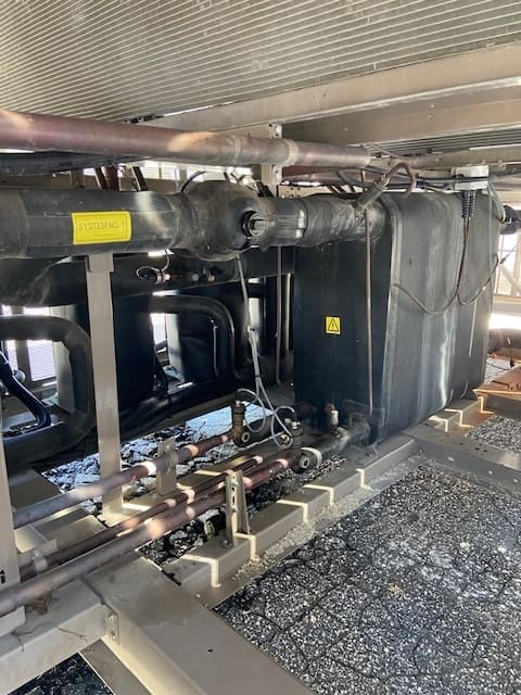 175-ton York air-cooled chiller, model L008216, available for sale.