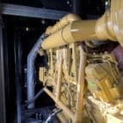 1500 kW CAT 3512C Generator Enclosure interior top view of generator