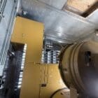 1500 kW CAT 3512C Generator Enclosure vent side with gen